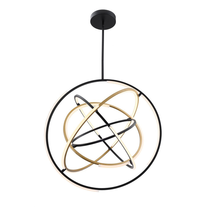 Trilogy Collection 32\" Integrated LED Pendant - Black & Gold