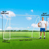 Soozier Soccer Goal for Backyard, Soccer Net, White, 10 x 4 ft