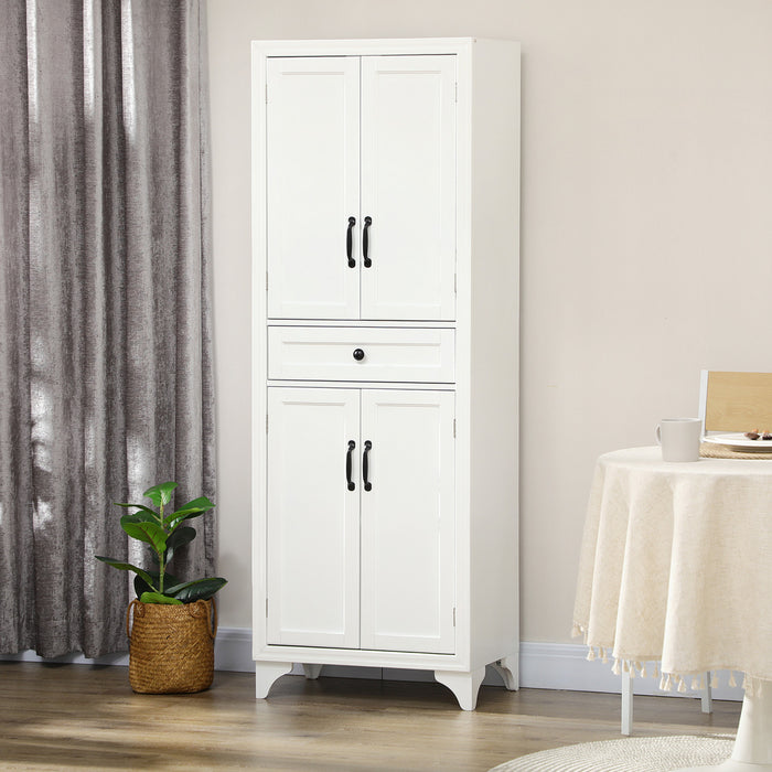 HOMCOM 67\" Kitchen Pantry Storage Cabinet with Doors and Shelves