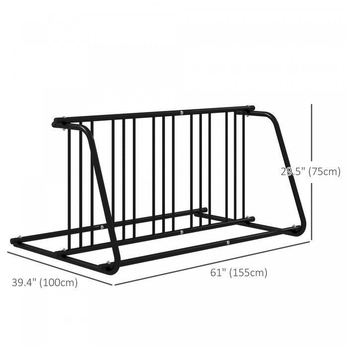 Durhand Double-sided Bike Rack Stand With 6-bike Capacity