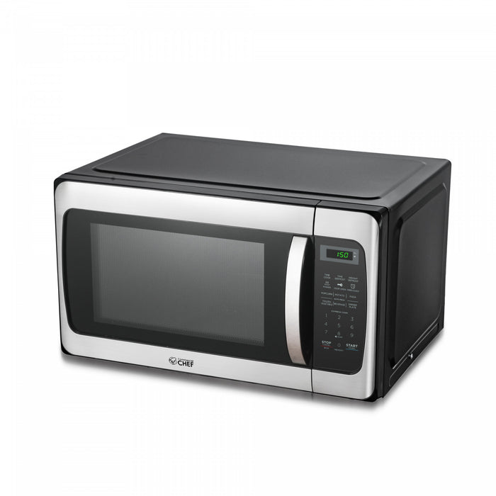 CHM Series Commercial Chef 1.1 Cu. Ft. Countertop Microwave Oven, CHM11MS Countertop Microwave Larger 1cuft