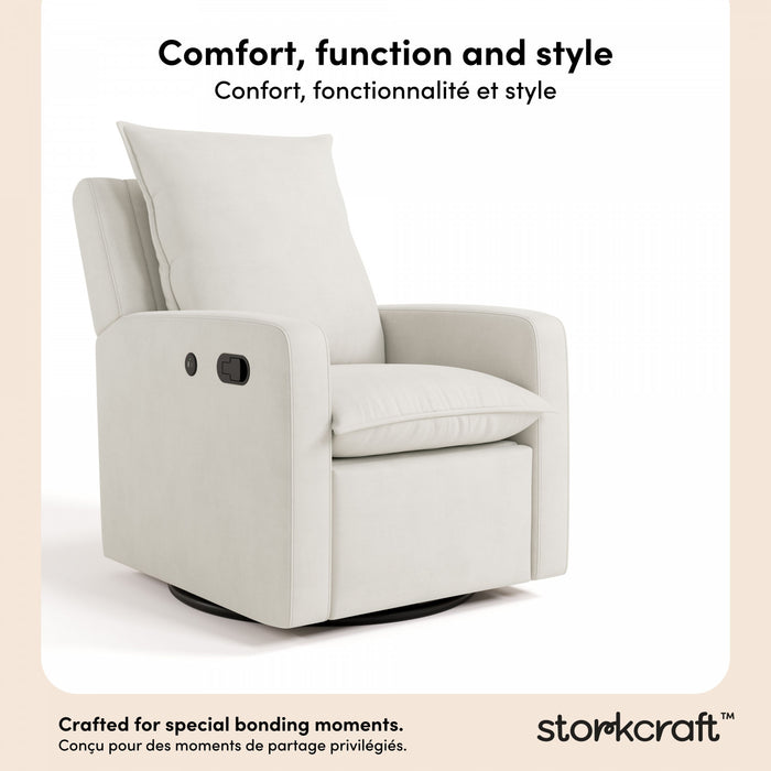 Storkcraft Timeless Recliner Glider - Ivory