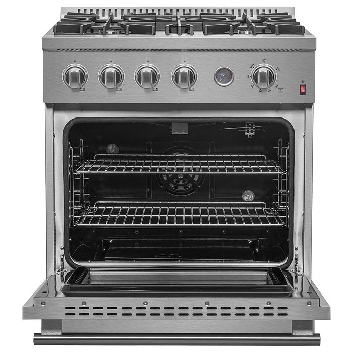 Forno Marco 30-inch Gas Range Stainless Steel, 4.32 cu.ft. -FFSGS6277-30