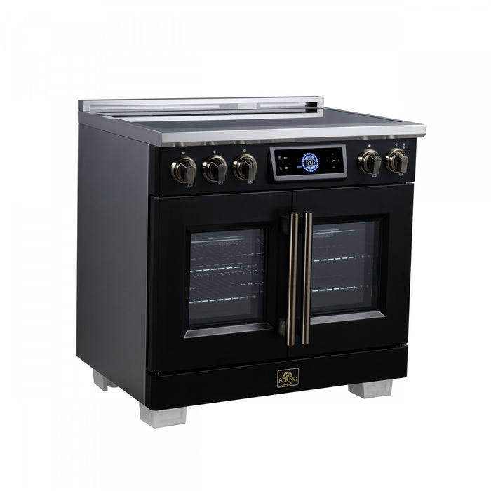 Forno Maximus 36 Inch Induction Range Black, 5.36 cu.ft - FFSIN0932-36BLK Electric Range