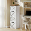 HOMCOM 4 Drawer File Cabinet, Filing Cabinet Fits Letter/A4 Size, White