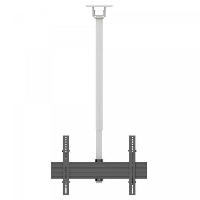 Kanto CM600 Height Adjustable Hanging Ceiling TV Mount for 40\" - 80\" TVs, White