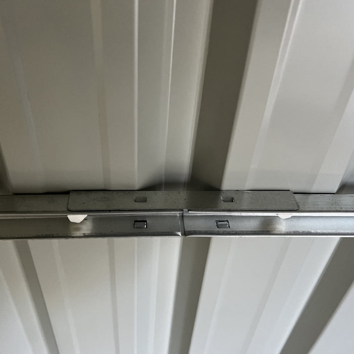 Outsunny 14 X 8ft Metal Outdoor Storage Shed With Lockable Doors, Grey