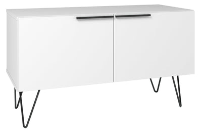 Manhattan Comfort Beekman 2-Shelf Accent Cabinet - White|Armoire décorative Beekman de Manhattan Comfort avec 2 tablettes - blanche