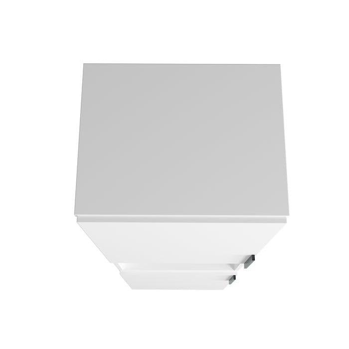 Manhattan Comfort Beekman 17.51\" Narrow Bookcase Cabinet with 5 Shelves - White