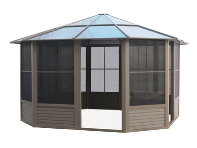 Gazebo Penguin Florence - Solarium 12x12 Polycarbonate Roof |Gazebo Penguin Florence - Solarium 12x12 Toit de polycarbonate