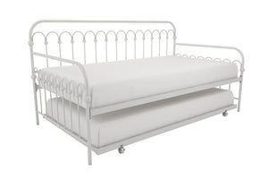 Novogratz Bright Pop Metal Twin Trundle Daybed - Off-White