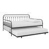 Novogratz Bright Pop Metal Full/Twin Daybed with Trundle - Black