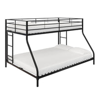 Dorel Home Mainstays Small Space Junior Twin Over Full Metal Bunk Bed - Black