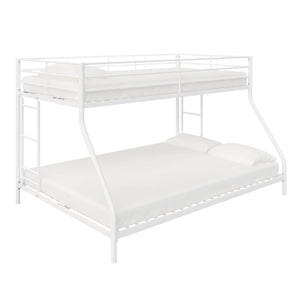 DHP Small Space Twin-Over-Full Metal Bunk Bed - Off-White