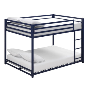 DHP Miles Metal Full-Over-Full Bunk Bed - Blue