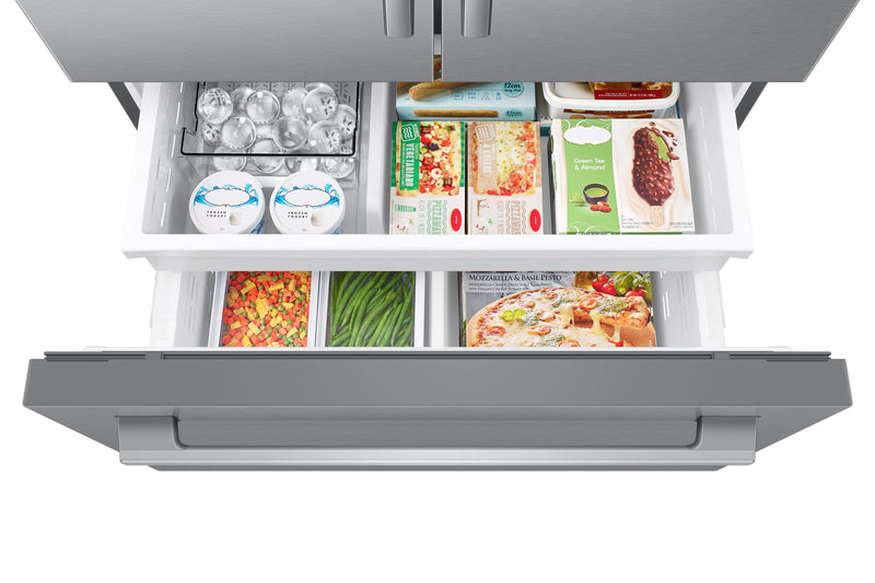 Samsung Bespoke AI 35.88” 29 Cu. Ft. French Door Refrigerator – Fingerprint Resistant Stainless Steel  - RF70H30GERAA