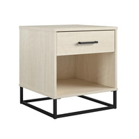 Novogratz Kelly Nightstand - Ivory Oak
