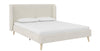 Novogratz Holly Velvet Wingback Queen Bed - Ivory