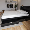 Hunter 2-Drawer Storage Bed Queen Bed | Lit de rangement a deux tiroirs Hunter
