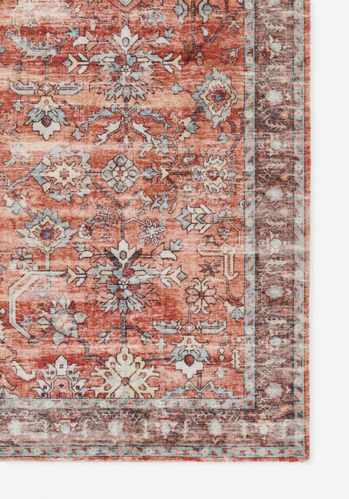 Ruby Traditional 6'6\" x 9'0\" Area Rug in Brown Indoor Area Rug