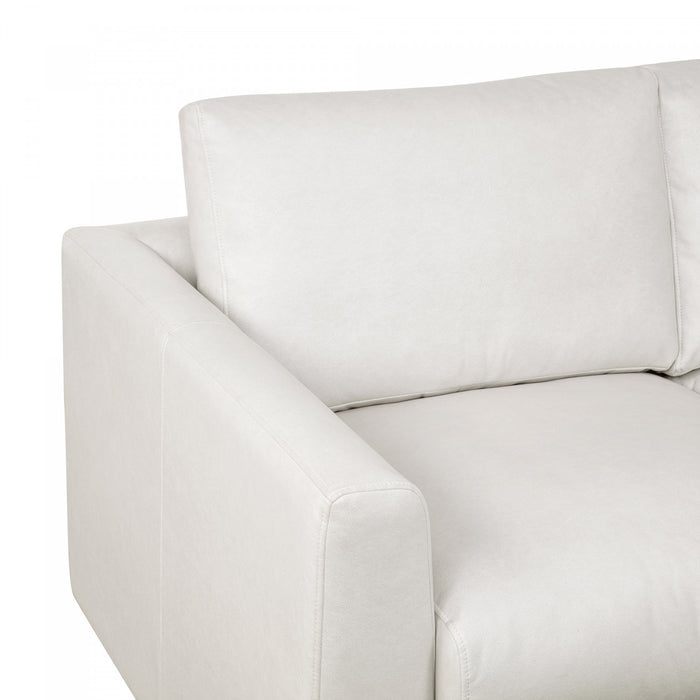 Cleo Contemporary 96\" Upholstered Sofa in Cream
