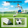 Soozier Soccer Goal for Backyard, Soccer Net, White, 10 x 4 ft