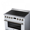 Forno Torino 36 Inch White Induction Range, 5.36 cu.ft - FFSIN0936-36WHT Electric Range | Cuisiniere a induction Torino 36 pouces blanche, 5,36 pi³ - FFSIN0936-36WHT
