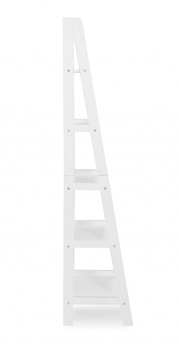 Acadia Ladder Bookcase - White