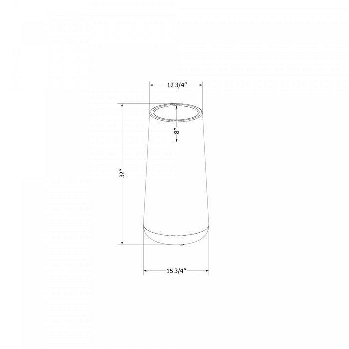 Dalya Tall Outdoor Pot Planter - Blue