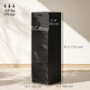 HOMCOM 4 Drawer File Cabinet with Lock Filing Cabinet for A4 Letter Black