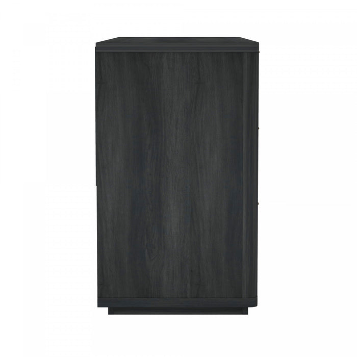 Evelyn Modern 60\" Dresser in Charcoal Gray (6-Drawer)
