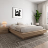 Marconi Platform Bed Frame Queen Bed | Lit Plateforme Marconi