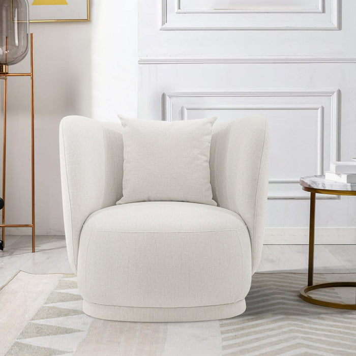 Siri Modern 2-Piece Sofa Set in Cream