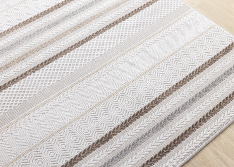 London Striped Indoor Area Rug - 5'3\" x 7'7\"