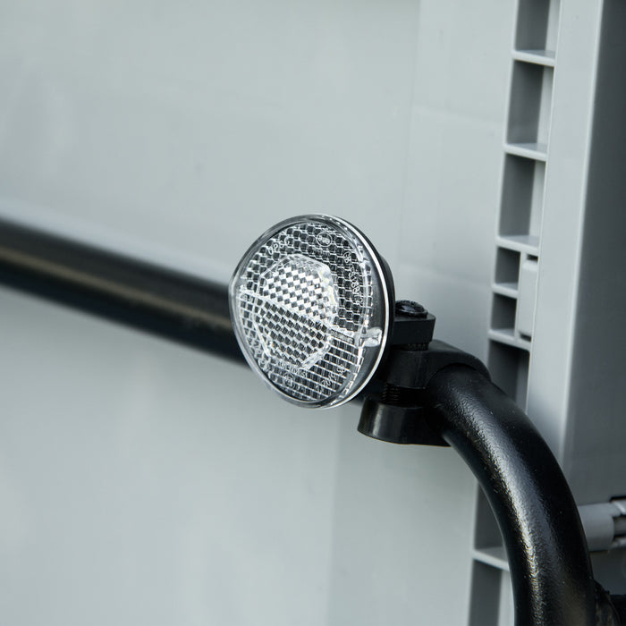 Aosom Bike Cargo Trailer, Bicycle Trailer Wagon Cart With Removable Storage Box, Quick Release 16\" Wheels And Safe Reflectors, Max Load 88lbs