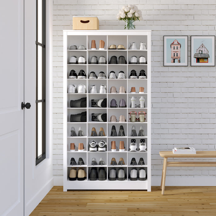 Prepac 40 Pair Shoe Storage Rack - White