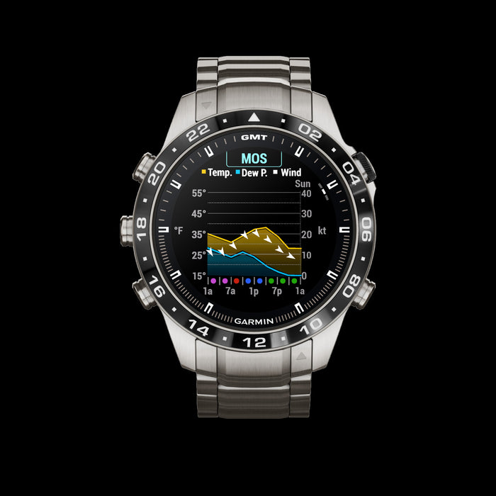 Garmin Marq Aviator Gen 2 Luxury Smartwatch - Ultra Durable W/ Titanium Case And Amoled Display