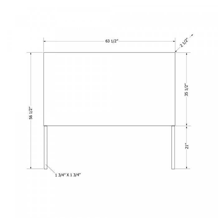Lilak Rattan Headboard - White Washed