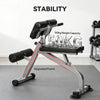Soozier Roman Chair, Foldable Hyperextension Bench, Silver Tone