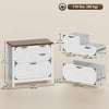 HOMCOM 4 Drawer File Cabinet Filing Cabinet for Letter/A4/Legal Files White