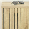 HOMCOM Shoe Storage Cabinet with 3 Flip Drawers for 18 Pairs of Shoes, Oak