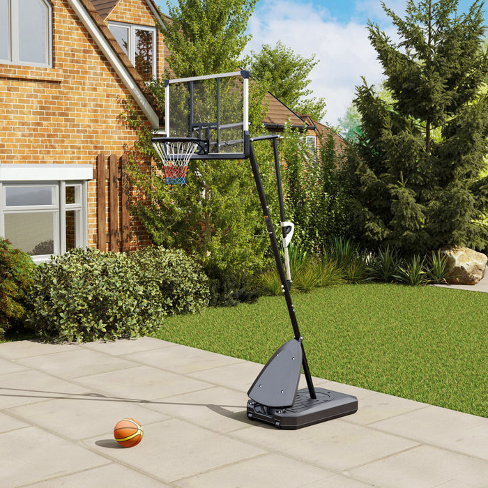 Soozier Portable Basketball Hoop Outdoor, 5-10' Adjustable Basketball Goal