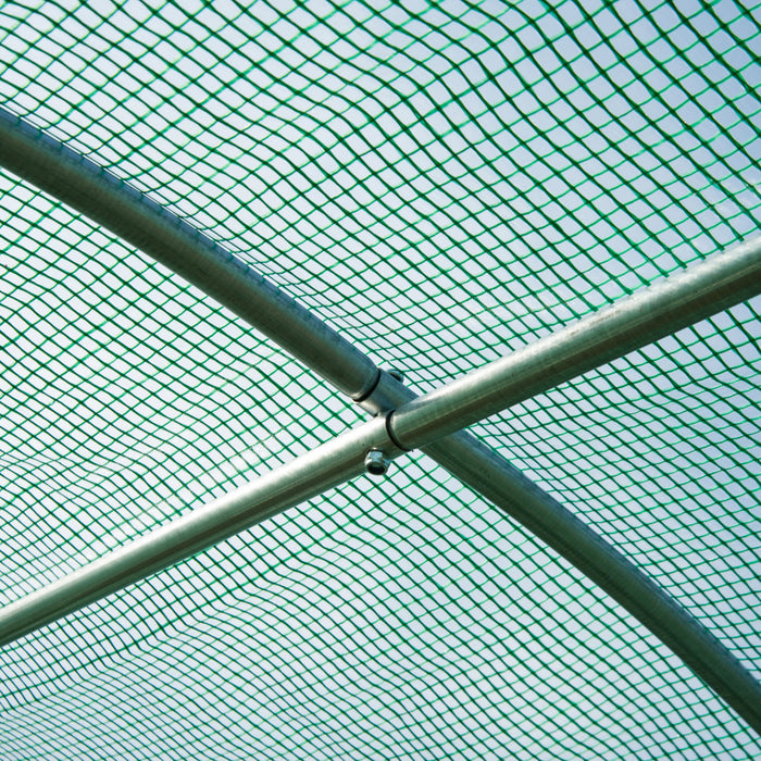 Outsunny Walk-in Tunnel Greenhouse 13 X 6.4 X 6.5 Ft Hoop House, Green