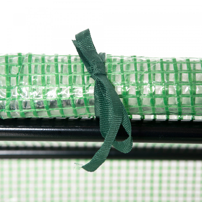 Outsunny 47\" X 24\" X 24\" Portable Mini Tunnel Greenhouse Garden Planting Outdoor Flower Warm House Box With 2 Windows Steel Frame Pe Cover, Green