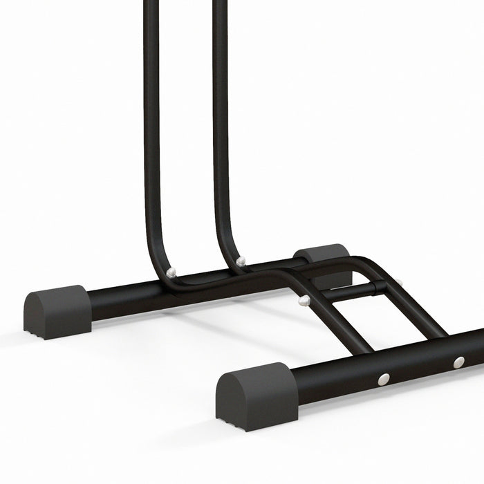 Soozier Vertical & Horizontal Bike Rack Fits 6\"-28\" And 700c Bikes