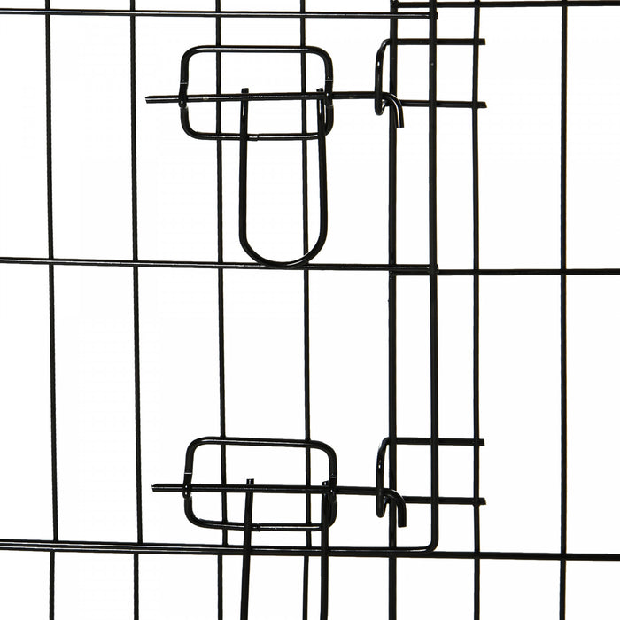 Pawhut 24inch Foldable Metal Exercise Pet Playpen Yard Dog Puppy Kennel Cage 8 Panel
