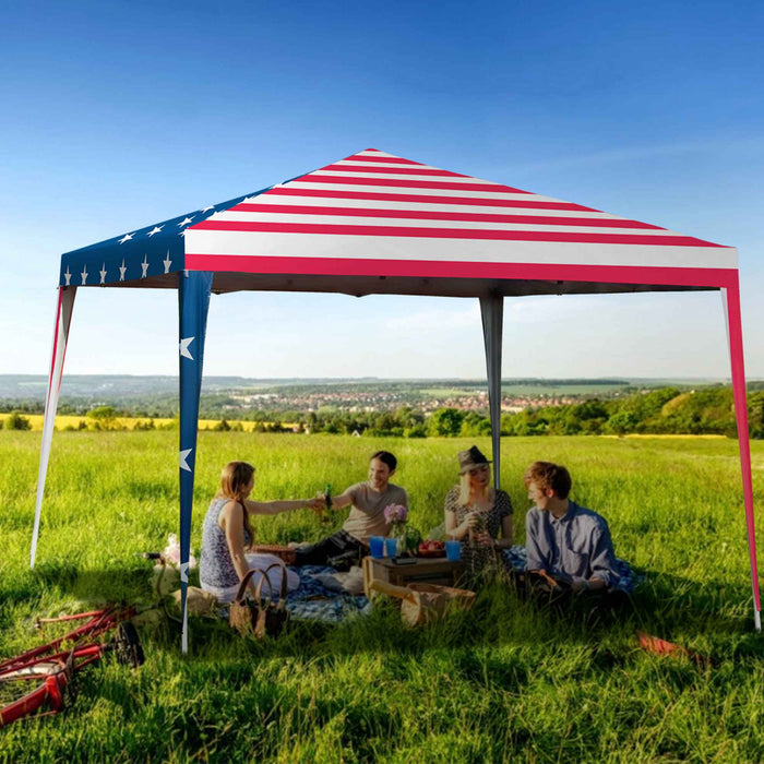 Costway 10'x10' Fodling Pop Up Tent Gazebo Canopy Mesh Sidewall