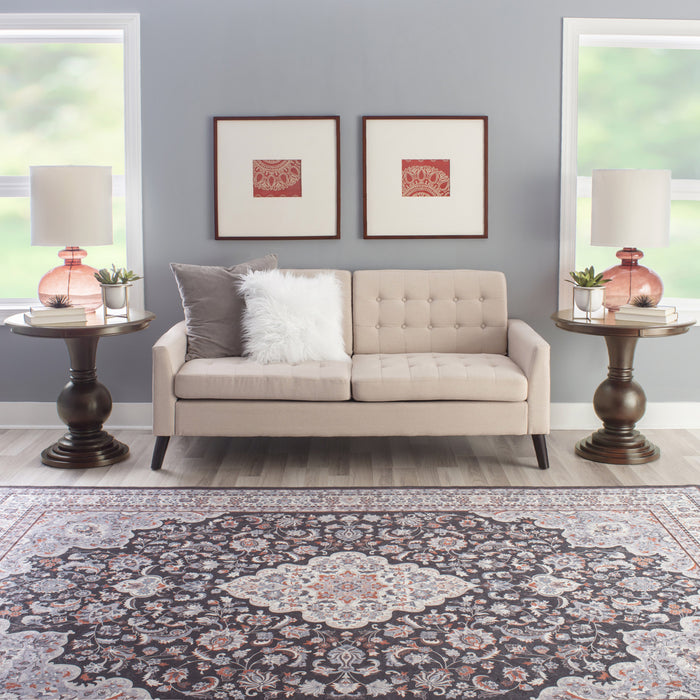 Amelia Round End Table - Espresso