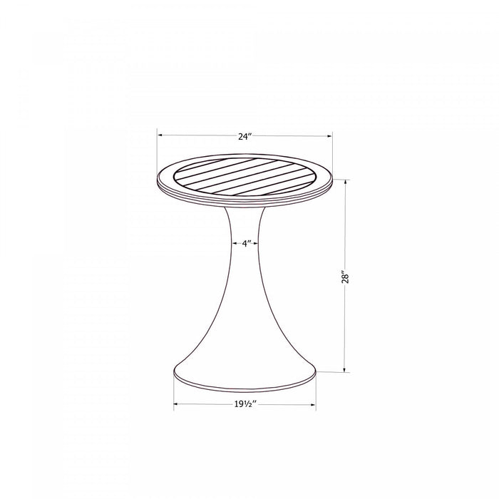 Dalya Patio Bistro Table - Greige