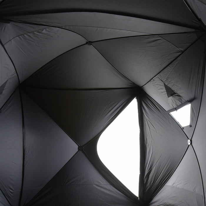 Outsunny 5-8 Person Pop-up Ice Fishing Shelter Tent, Black